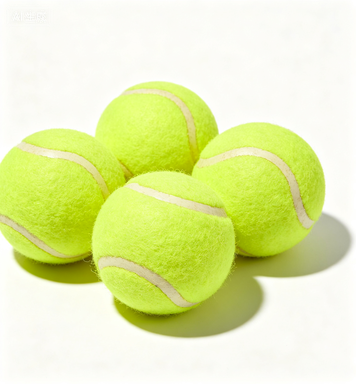 DarianPet Quietsch-Tennisbälle | Hundespielzeug für Hunde bis 23kg, Ø6,35cm, 4 Stück