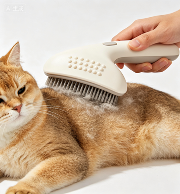 DarianPet Katzenbürste gegen Haarausfall | Für Lang- & Kurzhaarkatzen, Kätzchen und Kaninchen